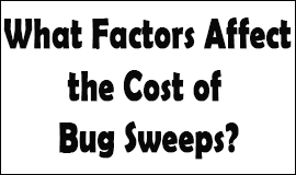 Bug Sweeping Cost Factors in Burgess Hill
